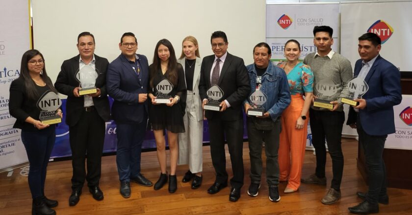 INTI otorga el Premio a la Excelencia Periodística 2023 a siete trabajadores de la prensa boliviana